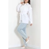 Beli İpli Poplin Gömlek Beyaz - 44062.255.