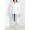 Beli İpli Poplin Gömlek Beyaz - 44062.255.