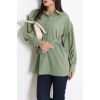 Beli İpli Poplin Gömlek Haki - 44062.255.