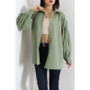 Beli İpli Poplin Gömlek Haki - 44062.255.