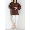 Beli İpli Poplin Gömlek Kahve - 44062.255.