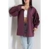 Beli İpli Poplin Gömlek Mor - 44062.255.