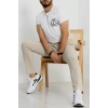 Beli Lastikli Bezayağı Erkek Pantolon  Bej - 42515.2091.