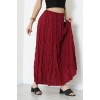 Beli Lastikli Crash Etek Bordo - 43981.1949.