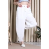 Beli Lastikli Pantolon Ekru - 55174.1995.