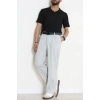 Beli Lastikli Pileli Palazzo Erkek Kumaş Pantolon Gri - 70944.2061.
