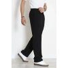 Beli Lastikli Pileli Palazzo Erkek Kumaş Pantolon Siyah - 70944.2061.