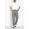 Beli Lastikli Rahat Kesim Erkek Kumaş Pantolon Haki - 42515.2091.