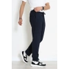Beli Lastikli Rahat Kesim Erkek Kumaş Pantolon  Lacivert - 42515.2091.