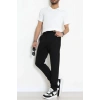 Beli Lastikli Rahat Kesim Erkek Kumaş Pantolon  Siyah - 42515.2091.