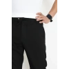 Beli Lastikli Rahat Kesim Erkek Kumaş Pantolon  Siyah - 42515.2091.