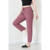 Beli Lastikli Tensel Pantolon Gülkurusu - 7804.1437.