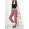Beli Lastikli Tensel Pantolon Gülkurusu - 7804.1437.