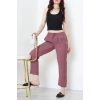 Beli Lastikli Tensel Pantolon Gülkurusu - 7804.1437.