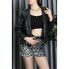 Beli Stoperli Deri Ceket Siyah - 31855.2089.