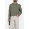 Bisiklet Yaka Erkek Sweat Haki - 71592.1871.