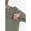 Bisiklet Yaka Erkek Sweat Haki - 71592.1871.