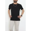 Bisiklet Yaka Lüks Penye Erkek Tişört Siyah - 70236.1878.