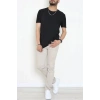 Bisiklet Yaka Lüks Penye Erkek Tişört Siyah - 70236.1878.