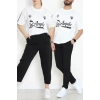 Bisiklet Yaka Oversize 2 İplik Forma Tişört Beyaz - 88102.1878.