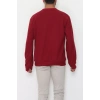 Bisiklet Yaka Selanik Kumaş Erkek Sweat Bordo - 42674.1567.