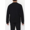 Bisiklet Yaka Selanik Kumaş Erkek Sweat Siyah - 42674.1567.