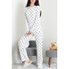 Bisiklet Yaka Uzun Kol Pijama Takımı Büyükfiyonk - 780.1287.