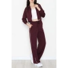 Biyeli Crop Eşofman Takımı Bordo - 4130.1247.