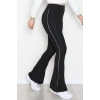 Biyeli İspanyol Paça Dalgıç Tayt Siyah - 52083.1098.