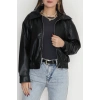 Bomber Deri Ceket Siyah - 42643.1868.