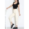 Boyfriend Kot Pantolon Krem - 163288.2141.