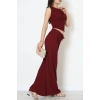 Bubble Kumaş İkili Takım Bordo - 55068.1567.