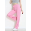 Bubble Kumaş Lastikli Pantolon Pembe - 71236.107.