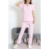 Bürümcük Dantelli Pijama Takımı Pembeçiçek - 52363.1050.