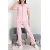 Bürümcük Dantelli Pijama Takımı Pembekiraz - 52363.1050.