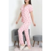 Bürümcük Dantelli Pijama Takımı Pembekiraz - 52363.1050.