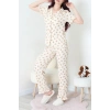 Bürümcük Fırfırlı Pijama Takımı Bejayı - 127.1287.