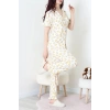 Bürümcük Fırfırlı Pijama Takımı Ekru - 127.1287.
