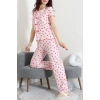Bürümcük Fırfırlı Pijama Takımı Kırmızıkurdele - 158.1287.