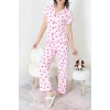 Bürümcük Fiyonklu Pijama Takımı Pembeçilek - 159.1287.