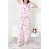 Bürümcük Fiyonklu Pijama Takımı Pembeçilek - 159.1287.