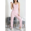 Bürümcük İp Askılı Pijama Takımı Kırmızıpembe - 129.1287.