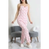 Bürümcük İp Askılı Pijama Takımı Kırmızıpembe - 129.1287.