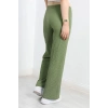 Bürümcük Kumaş Lastikli Pantolon Haki - 42022.1567.