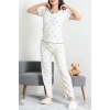 Bürümcük V Yaka Pijama Takımı Karışıkfiyonk - 126.1287.