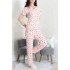 Bürümcük V Yaka Pijama Takımı Pudrafiyonk - 126.1287.