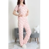 Bürümcük V Yaka Pijama Takımı Pudrafiyonk - 126.1287.