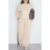 Büyük Beden 2 İplik Eşofman Takımı Bej - 50962.1005.