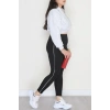 Büyük Beden Dalgıç Biyeli Tayt Siyah - 52024.1005.