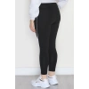 Büyük Beden Dalgıç Biyeli Tayt Siyah - 52024.1005.